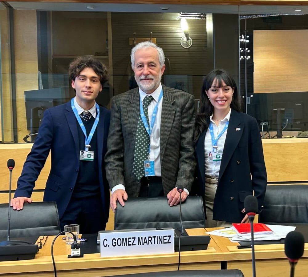 Una alumna i un alumne de Dret de la UIB participen a la sessió del Comitè de Drets Humans de l’ONU a Ginebra